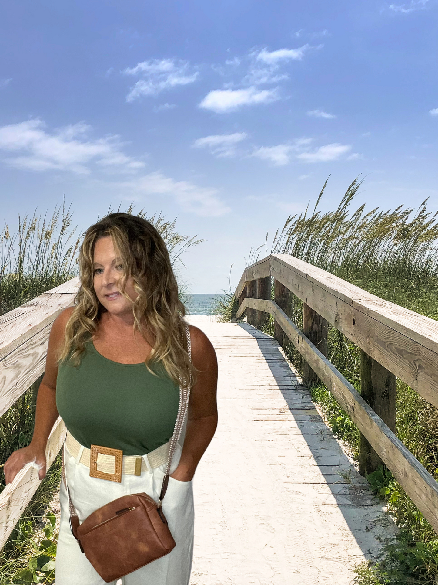 Coastal Everyday Relaxed Fit Rayon Sleeveless Tank Top