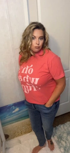 Oh What Fun Pink Graphic Tee | Cottage Beach