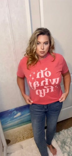 Oh What Fun Pink Graphic Tee | Cottage Beach
