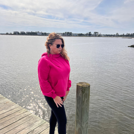 Coastal Tie Hoodie | Cottage Beach