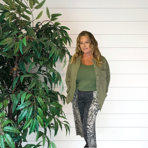 Island Safari Cheetah Print Tie Knit Wide Legged Pants