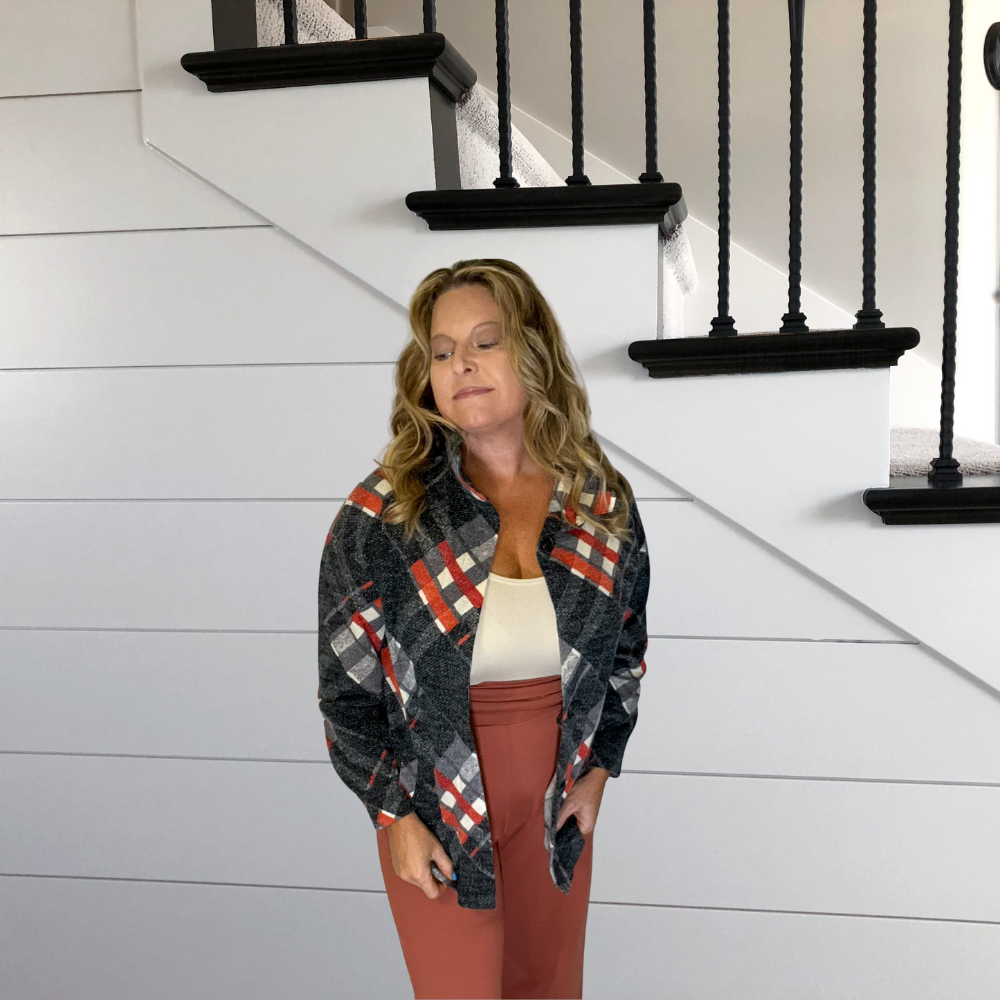 Dive into Scuba Wide Legged Fold over Pants Clay