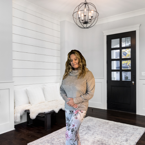 Chilly Beach Vibes Long Sleeve Cowl Neck French Terry Top