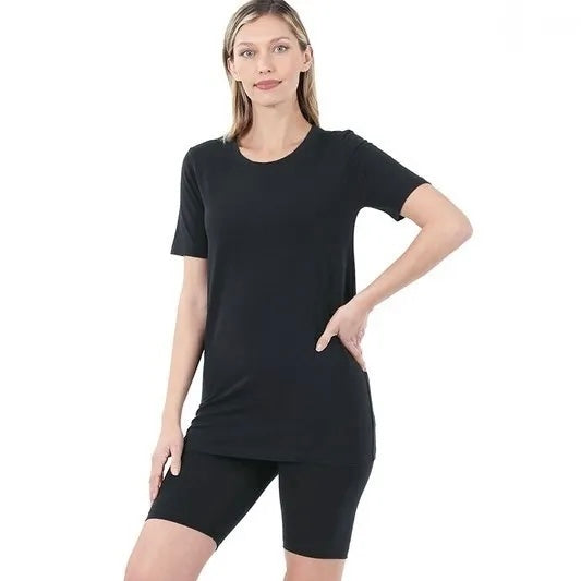 Beach Stroll Biker Short Set