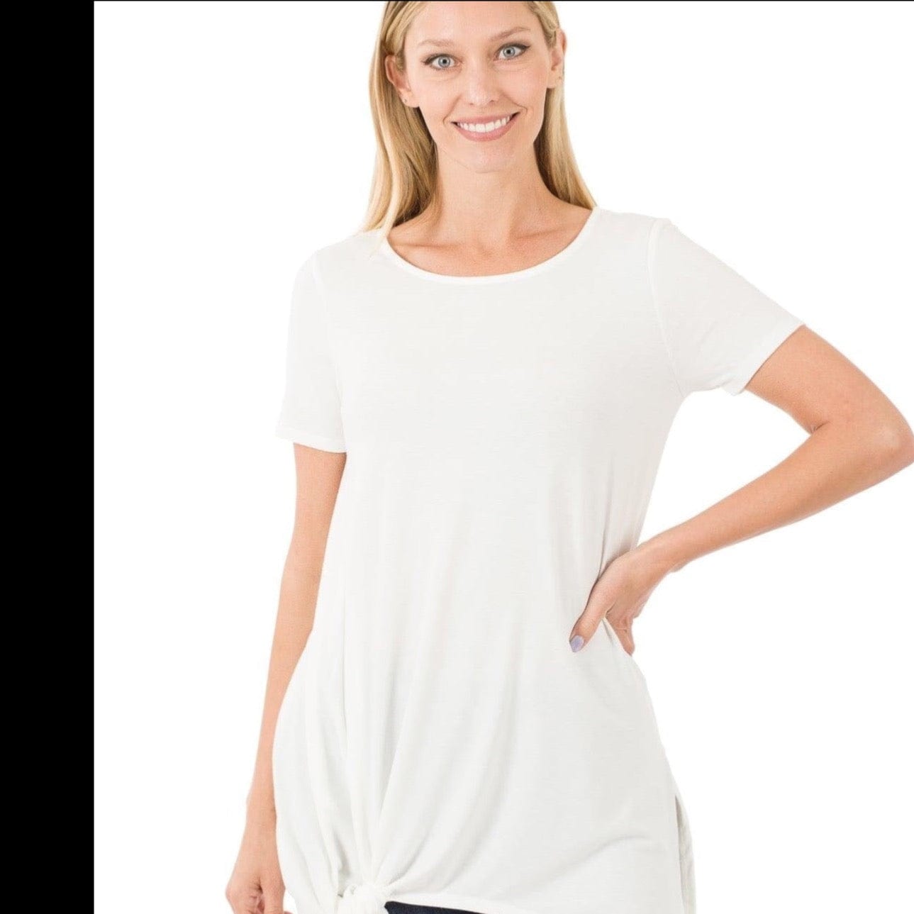 White Sands Side Tie Shirt | Cottage Beach