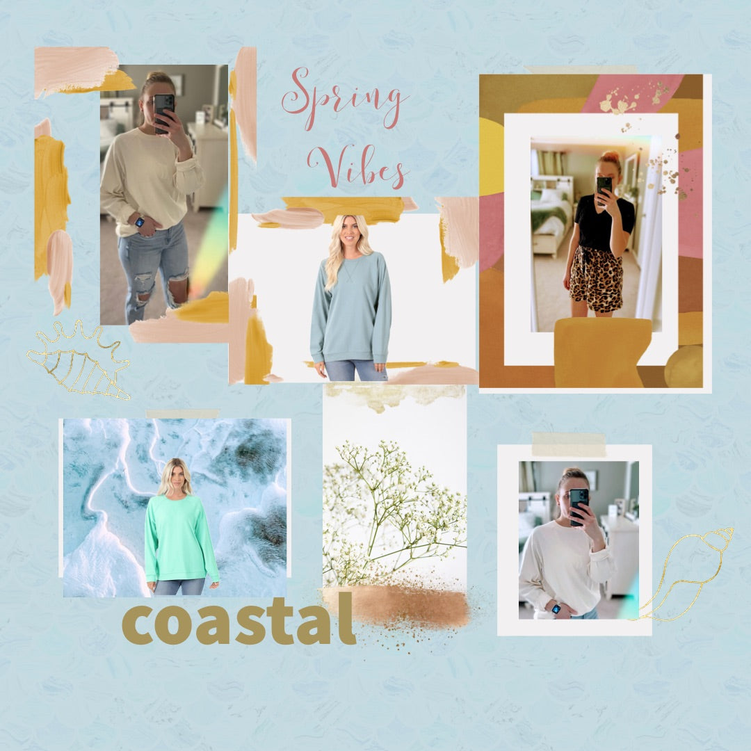 Coastal Crewnecks Assorted | Cottage Beach