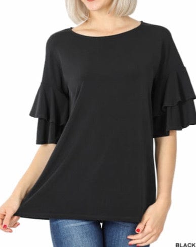 Summer Nights Short Sleeve Lined Top