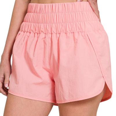 Beach Run High Waisted Running Shorts Quick-Dry Sport Athletic Workout Active Shorts with Back Pocket | Cottage Beach