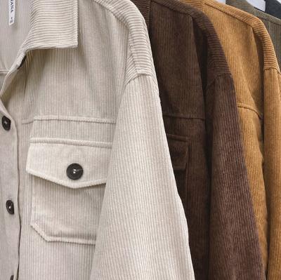 Corduroy Big Button Down Shacket Oversized - Cottage Beach