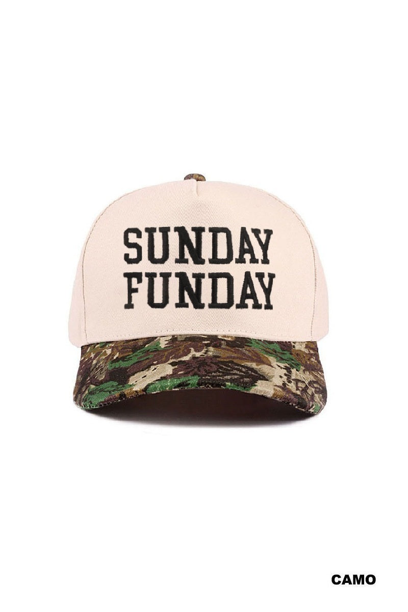 Sunday Funday Coastal Trucker Hat – Embroidered Cap