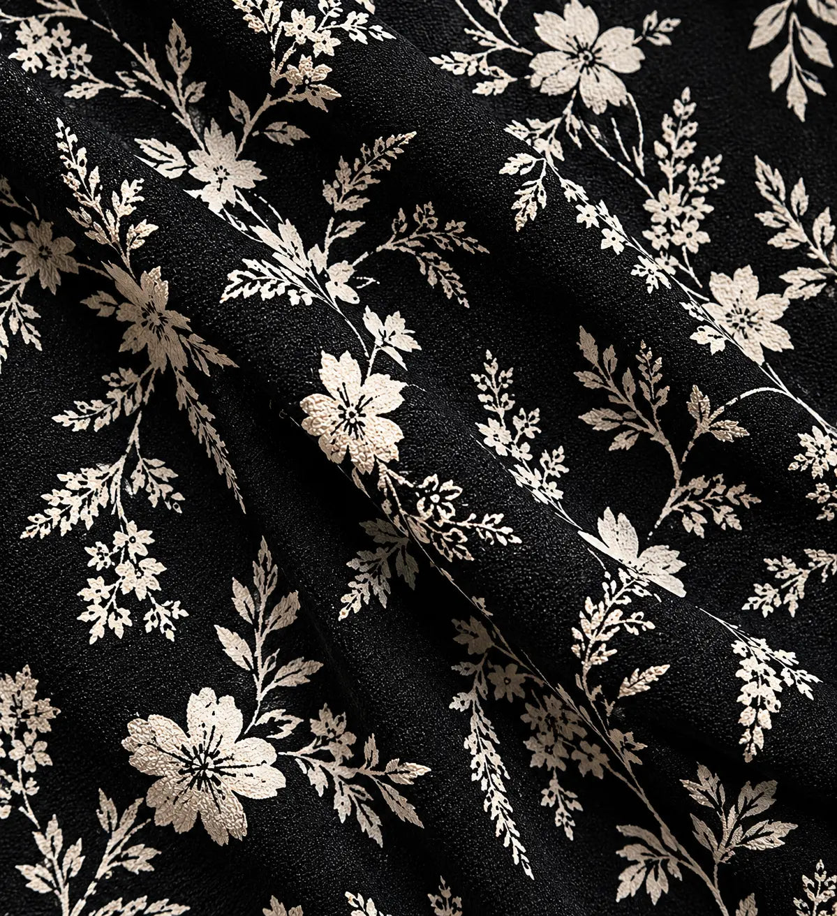 Midnight Meadow Floral Peplum Top