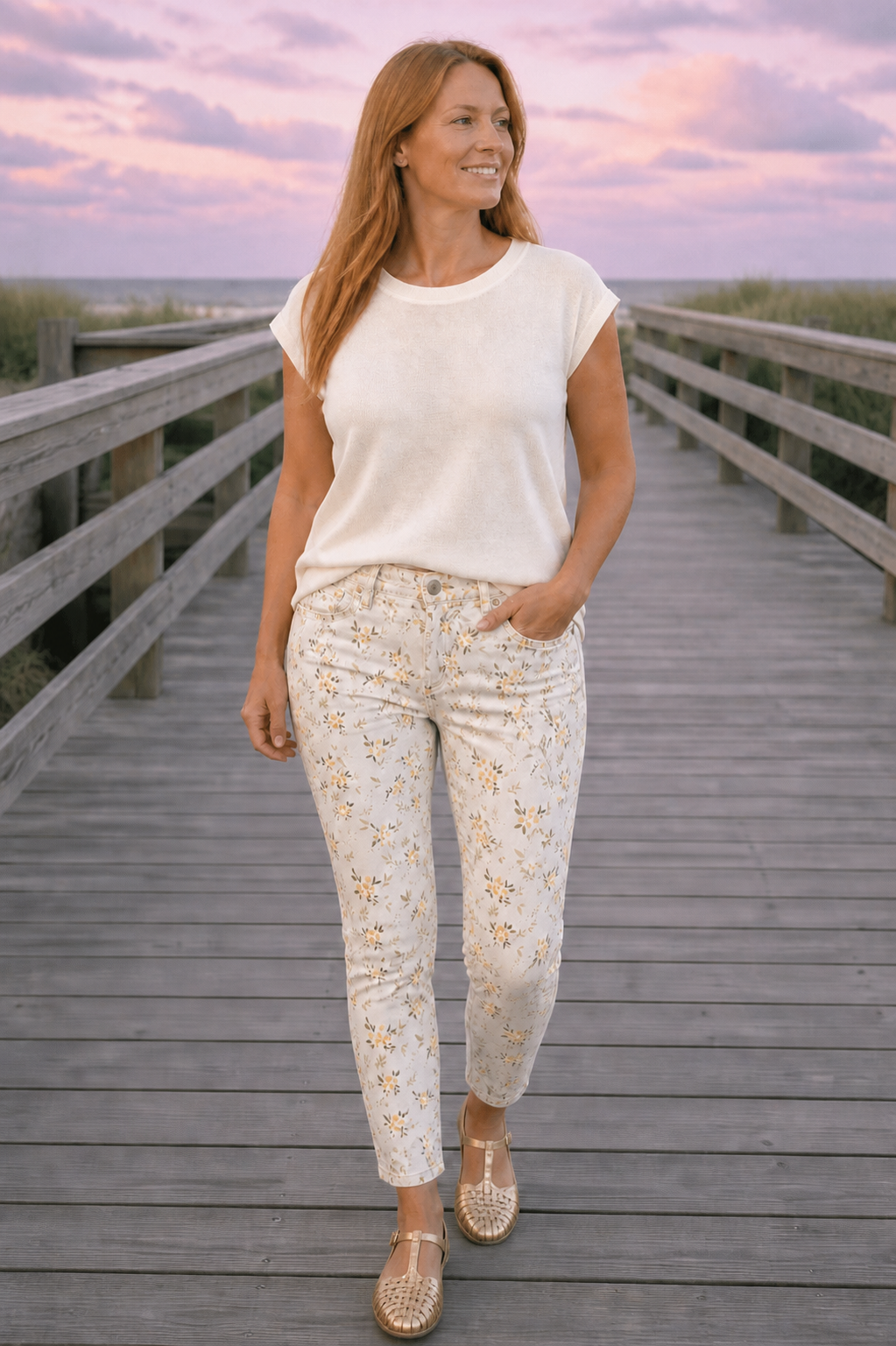 Judy Blue Floral Slim Fit Jeans