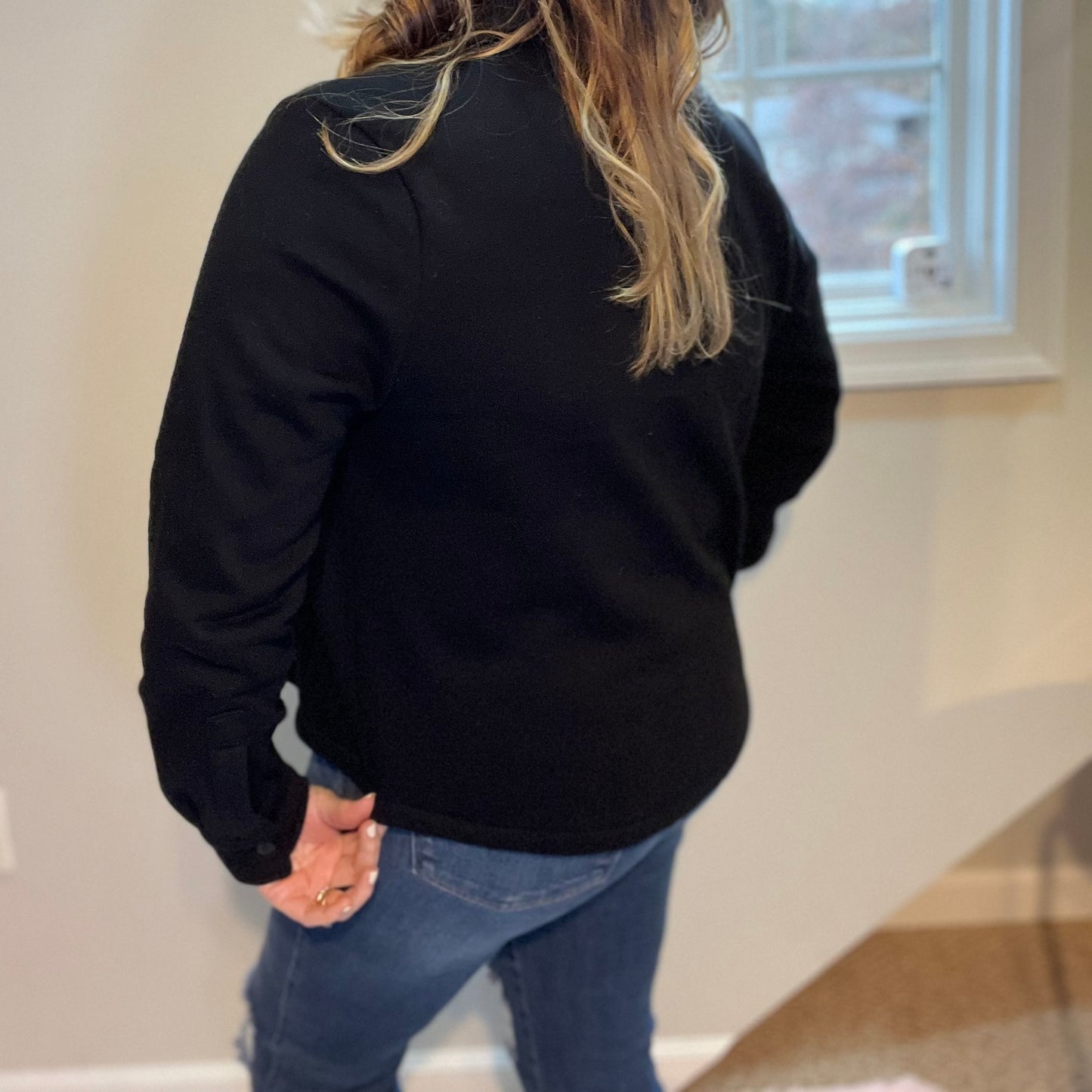 Shacket with me at the Beach Long Sleeve Button Up Waist Length Long Sleeve Shacket Various Colors