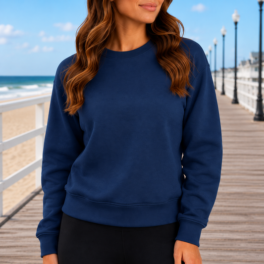 Coastal Cozy Scuba Pullover Crewneck