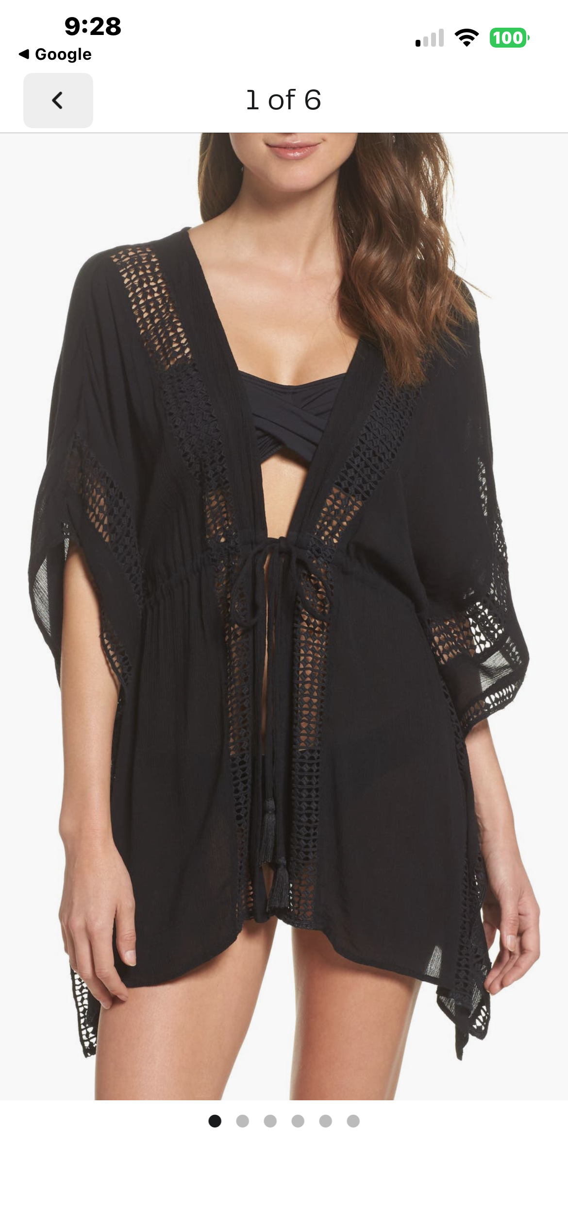 Elan Coastal Luxe Crochet Cover-Up
