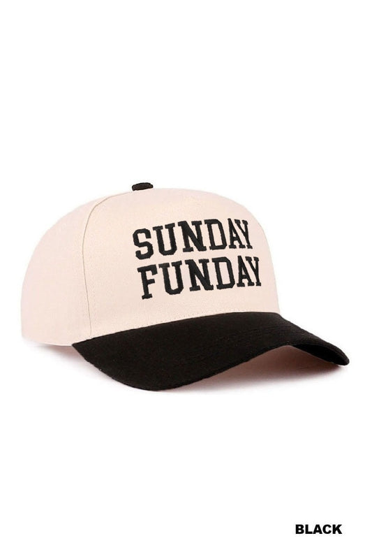Sunday Funday Coastal Trucker Hat – Embroidered Cap