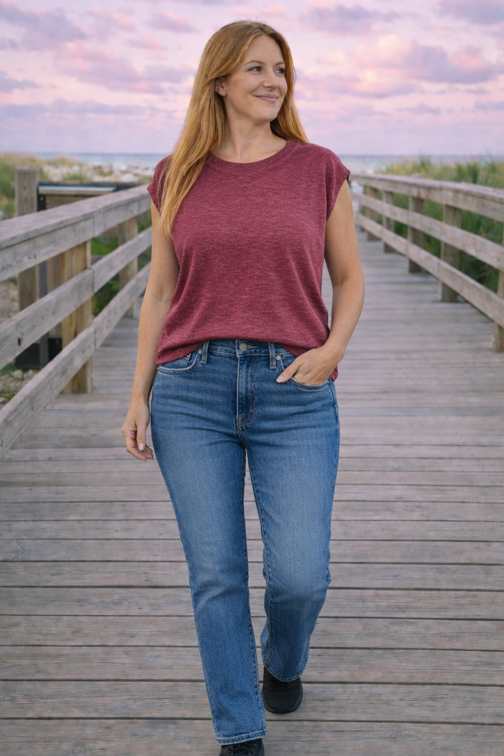 Coastal Flare Knitted Short Sleeve Light Weight Sweater Top Various Colors