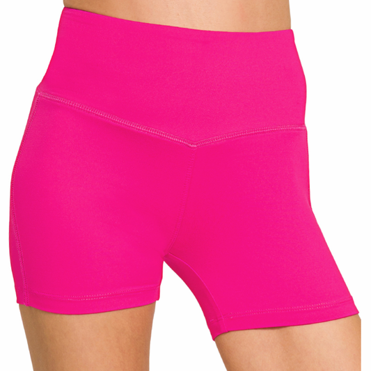 Beach Run 4” Biker Leggings Shorts High Compression Waisted | Cottage Beach