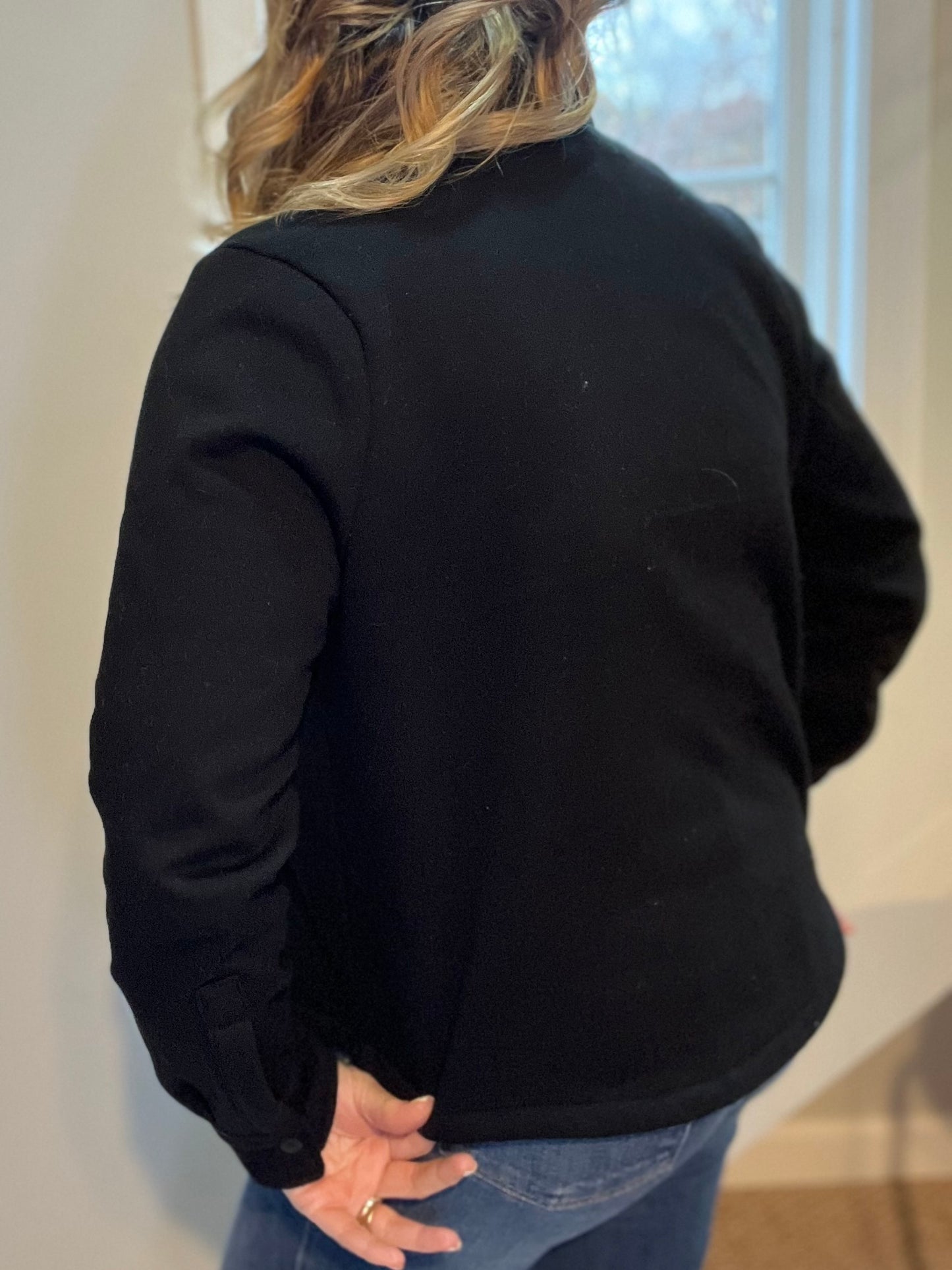 Shacket with me at the Beach Long Sleeve Button Up Waist Length Long Sleeve Shacket Various Colors