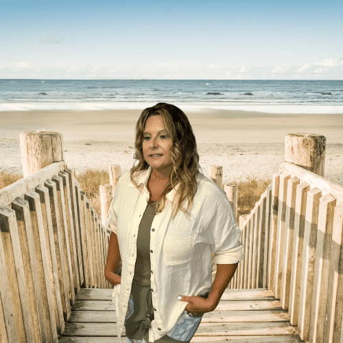 Beach to Boardwalk Long Sleeve Gauze Raw Edge Oversized Button Up Shirt
