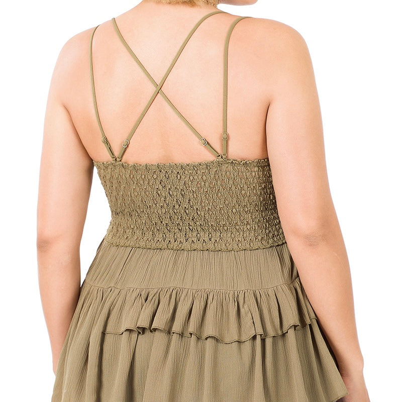 Paradise Island Lace Ruffled Sand Dunes Cami | Cottage Beach