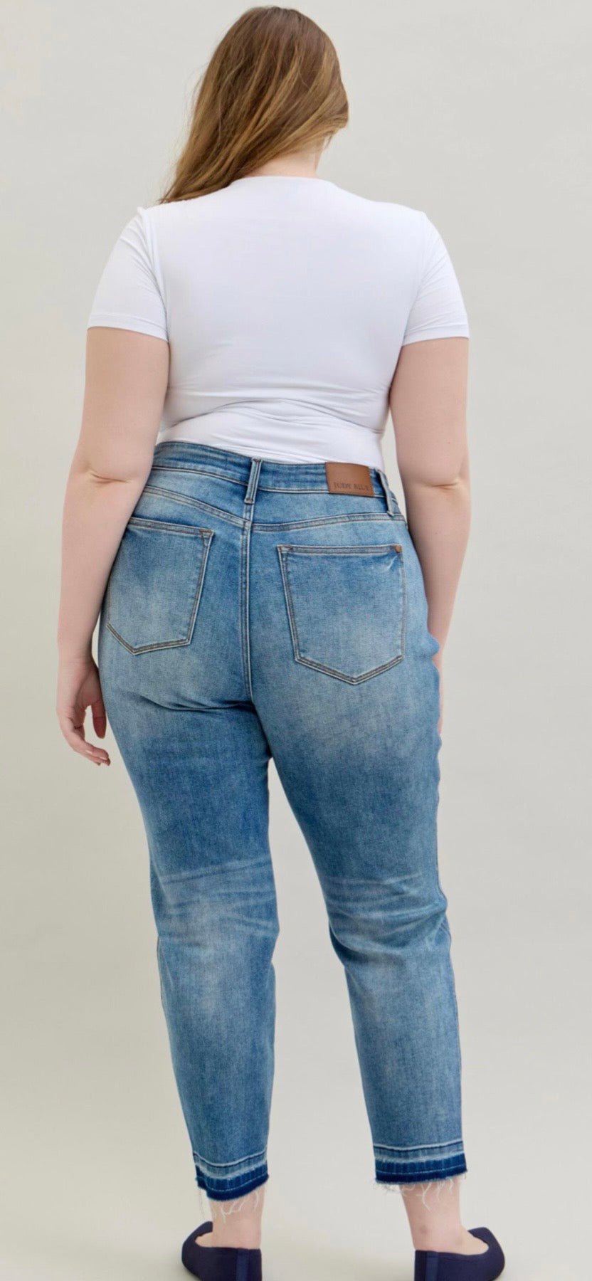 Judy Blue Mid Rise Ankle Denim Jeans