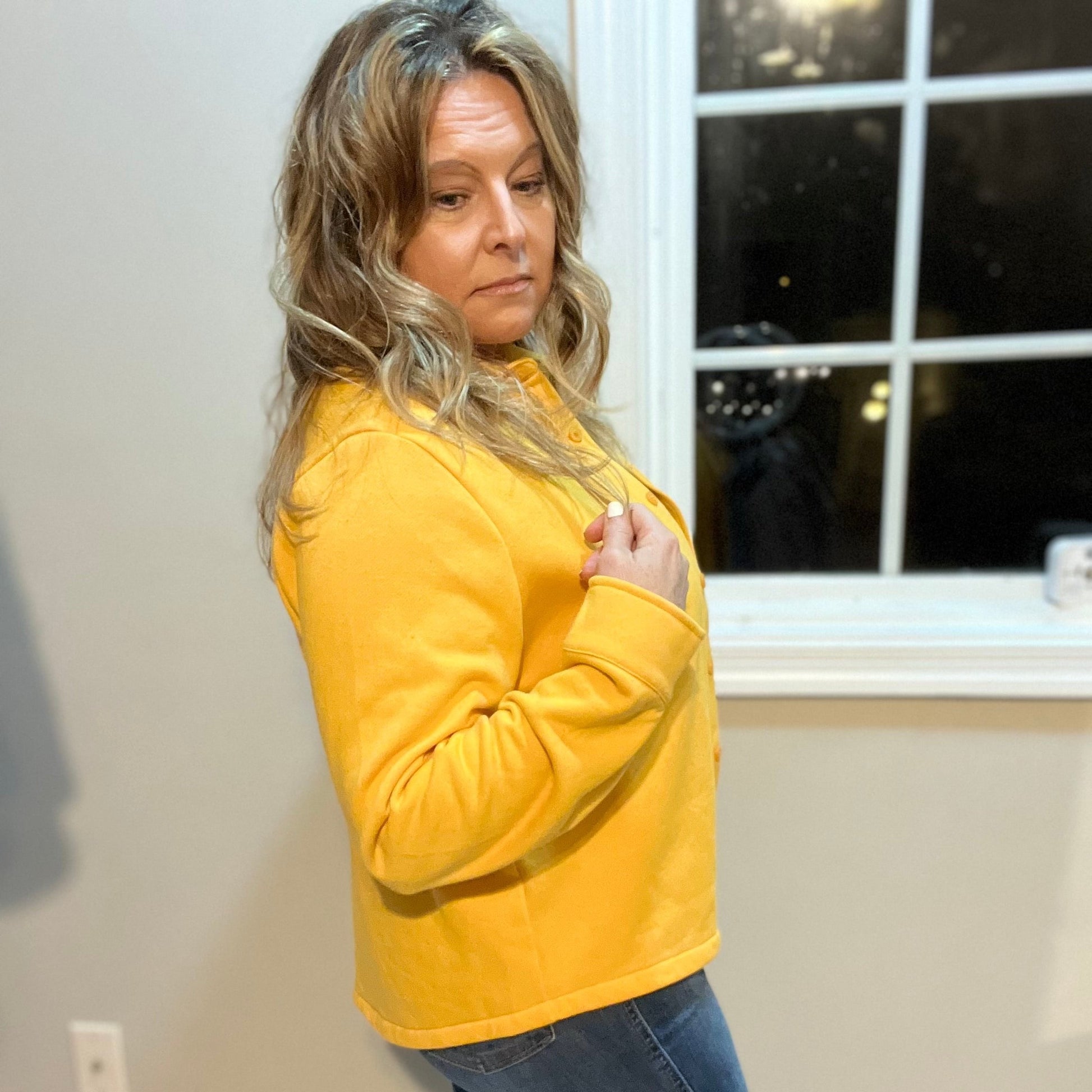 Shacket with me at the Beach Long Sleeve Button Up Waist Length Various Colors