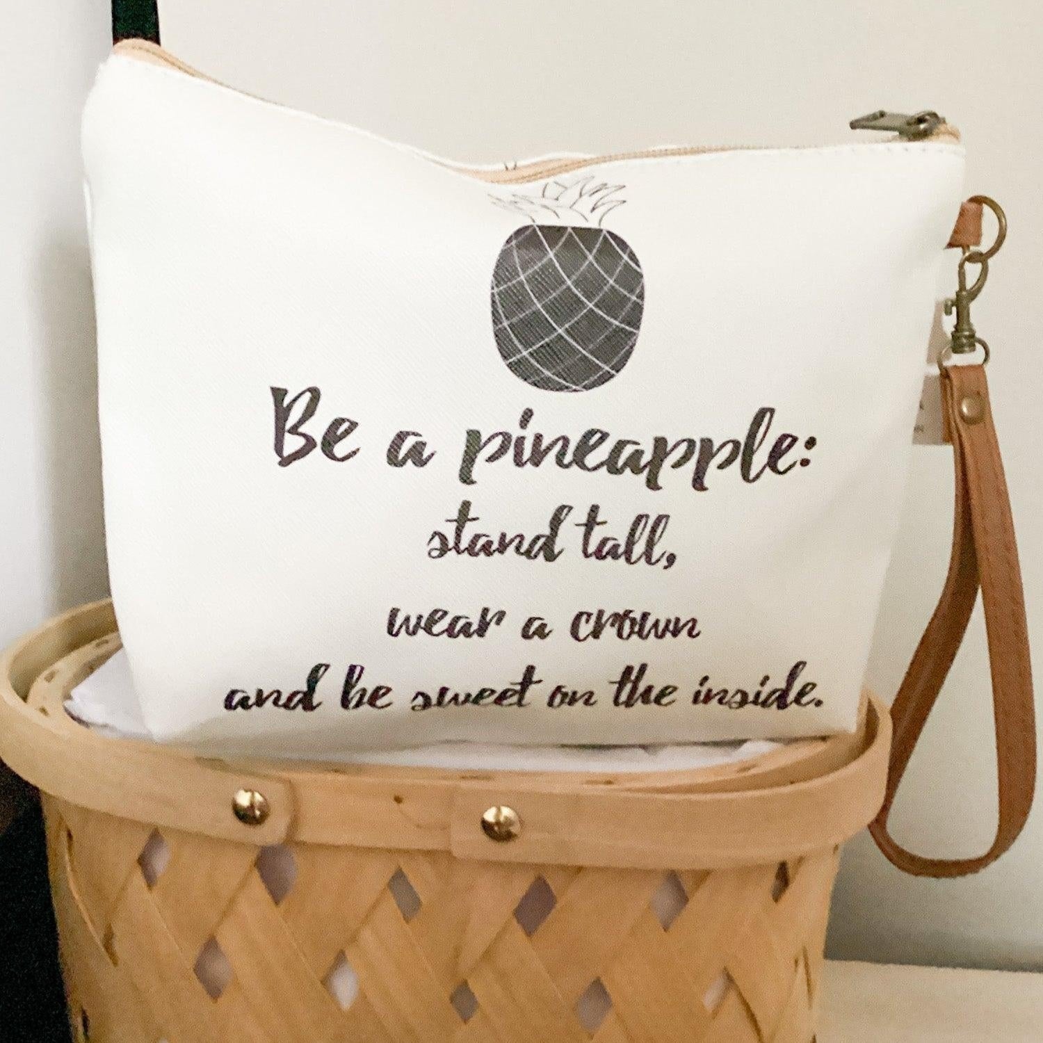 Pineapple wristlet, Make-up bag, Travel bag - Cottage Beach