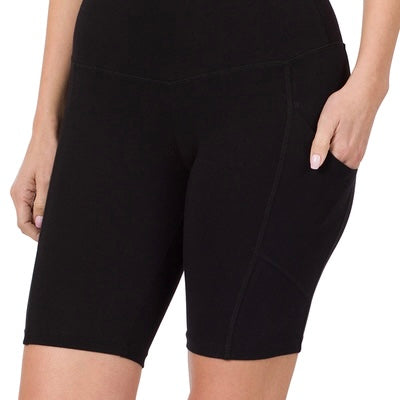 Beach Run Pocket Biker Shorts High Waisted | Cottage Beach