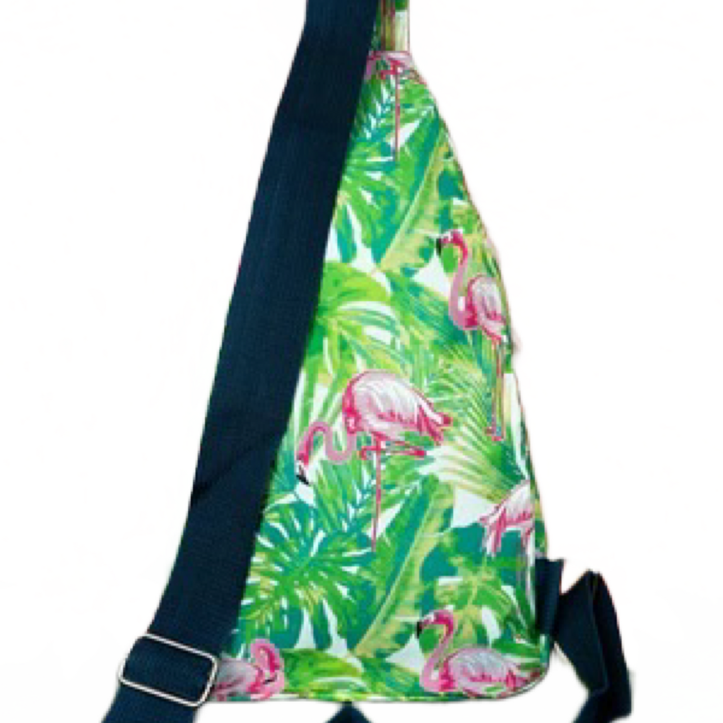 Pink Flamingo Fun Medium Sling Bag,Crossbody,Coastal | Cottage Beach