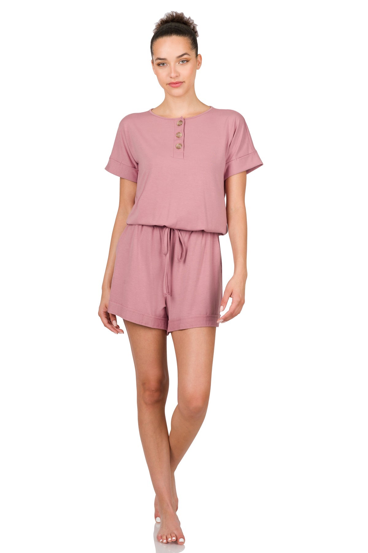 Beach Day Romper Short Sleeve One Piece Romper Short Set| Cottage Beach