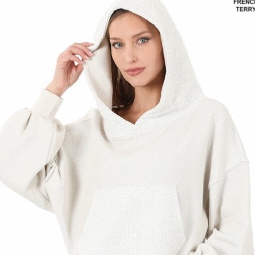 Crop Hoodie Cottage Beach