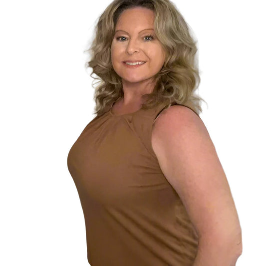 Bay Breeze Sleeveless Neckline Long Top | Cottage Beach
