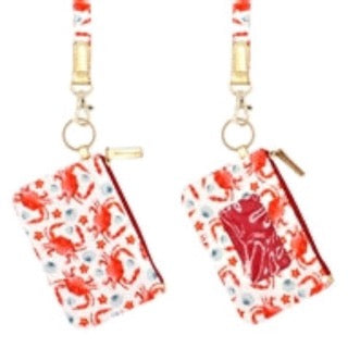 Crab Lanyard Wallet Cottage Beach