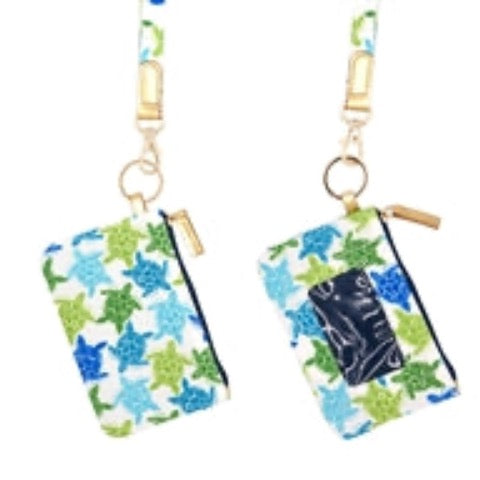 Turtle Lanyard Wallet Cottage Beach